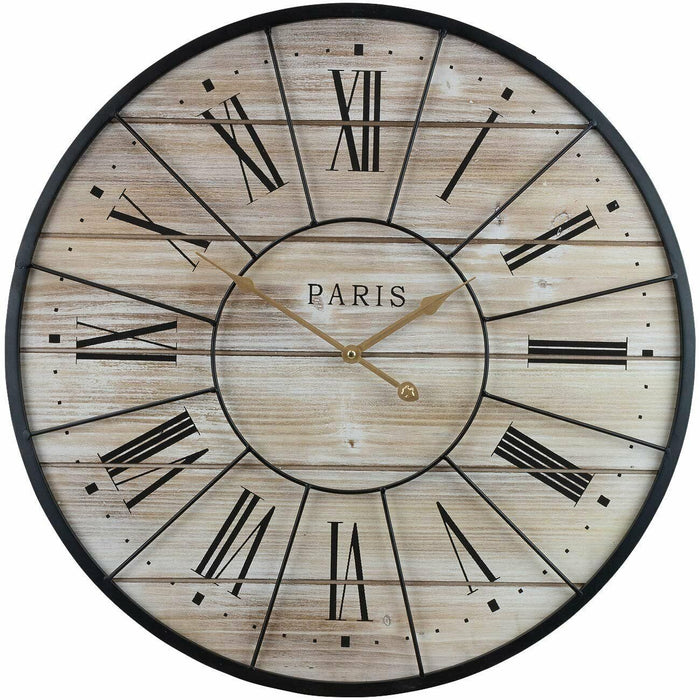 Sorbus Paris Oversized Wall Clock Centurion Roman Numeral Hands Parisian