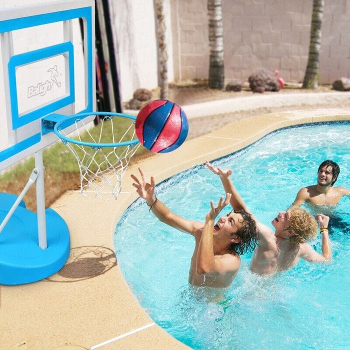 Poolside Basketball Hoop System Pool Water Sport Game Play Outdoor Adjustable