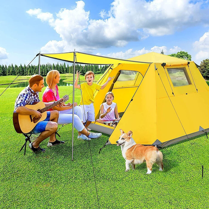 4-5 People Camping Automatic Outdoor Instant Pop Up Tent Beach UV Waterproof