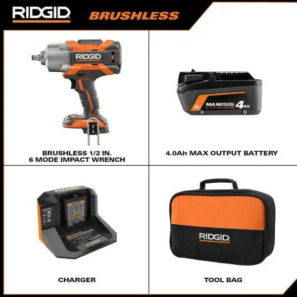 RIDGID R86211 18V Brushless Cordless 1/2 in