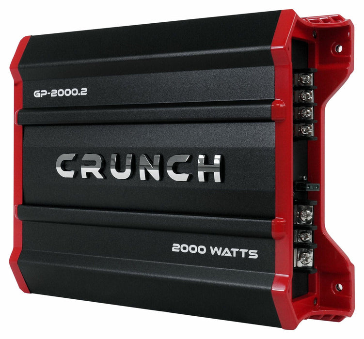 Crunch GP-2000.2 Ground Pounder Amplifier - Black/Red