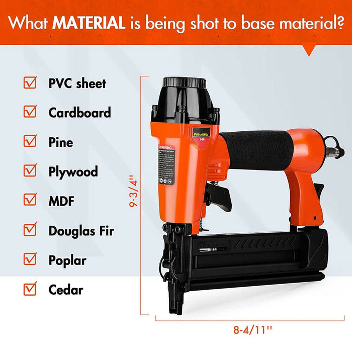 ValueMax 18-Gauge Pneumatic 2-in-1 Air Gun Nailer Stapler Pneumatic Brad Nailer