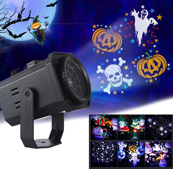 Christmas and Halloween Holiday LED Laser Light Projector House Landscape