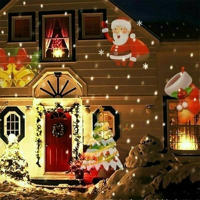 Christmas and Halloween Holiday LED Laser Light Projector House Landscape