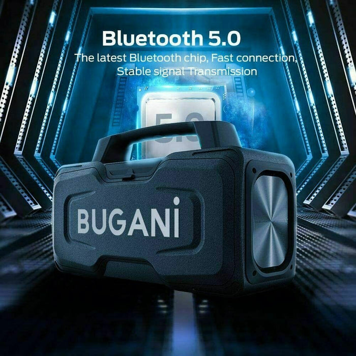 BUGANI M118 Portable Wireless Bluetooth Speaker 50W High Volume,IPX 7,Power Bank