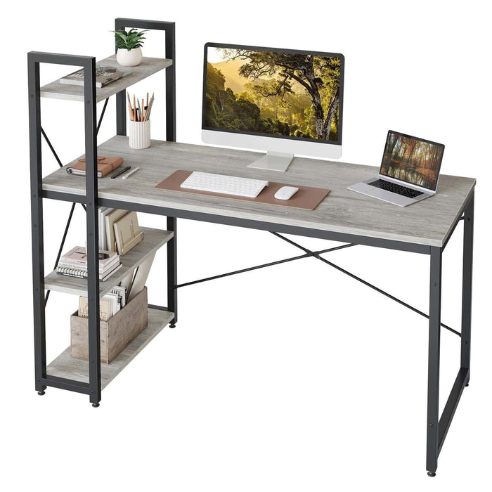 Computer Desk Gaming Table PC Laptop Study Workstation Home Office w/ Book Shelf