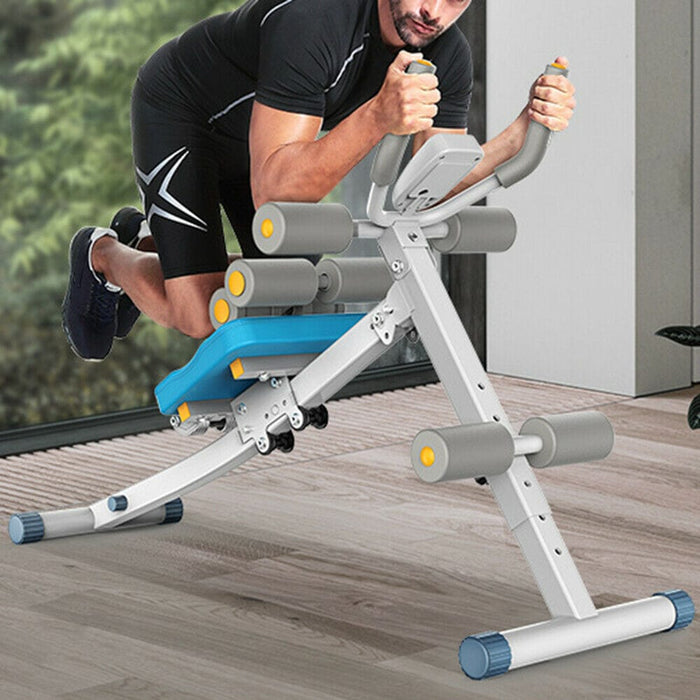 Ab Abdominal Exercise Machine Body Shaper Cruncher Trainer Fitness Gym Equipment