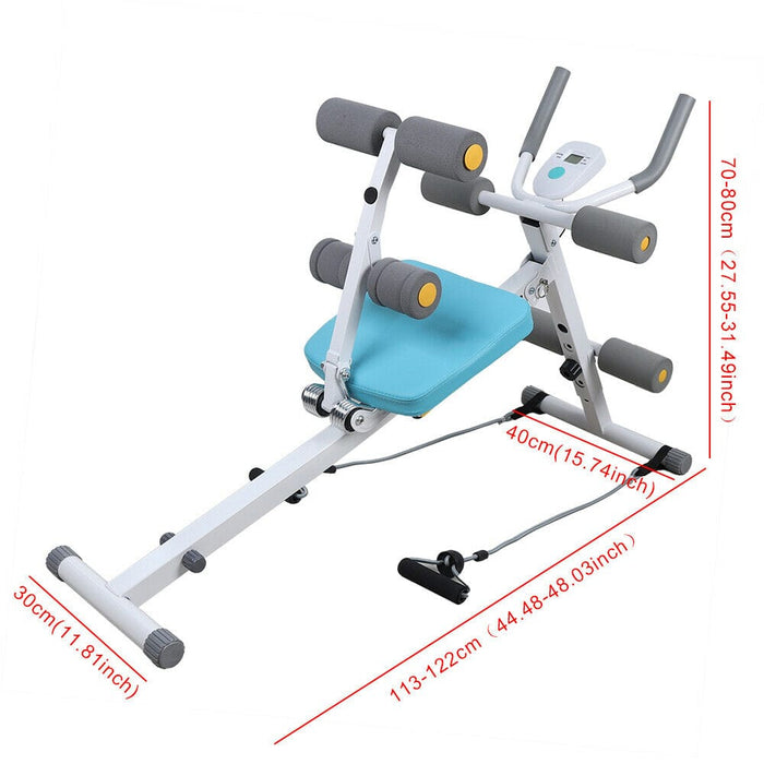 Ab Abdominal Exercise Machine Body Shaper Cruncher Trainer Fitness Gym Equipment