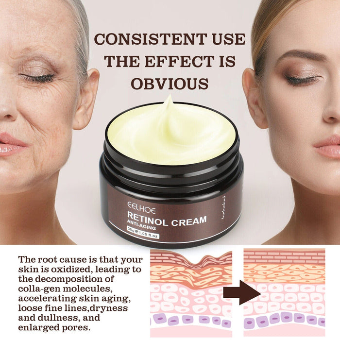 Wrinkle Remover Instant Anti-Aging Retinol Face Cream Skin Tightening Firming