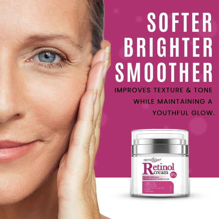 Dermaxgen® 3% Retinol Age Defying Moisturizer For Face & Eye Anti Wrinkle Cream