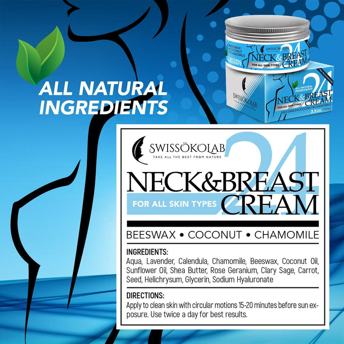 All Natural Neck Firming Cream Anti Aging Moisturizer for Breast Chest & Decolle