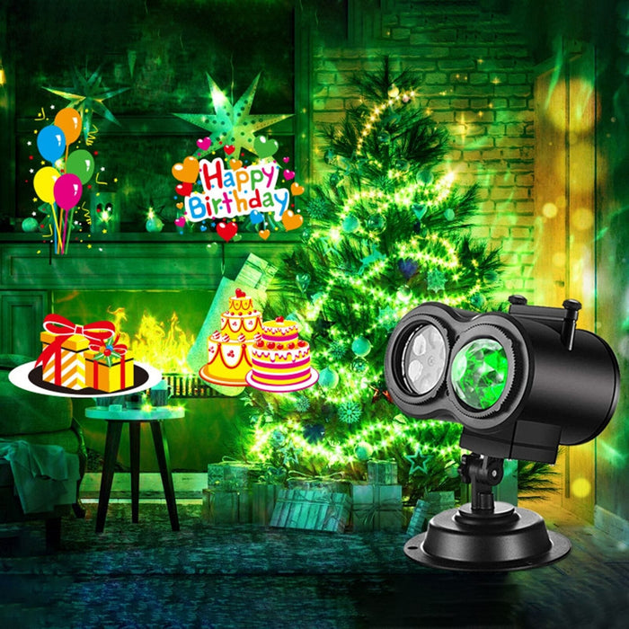 Christmas Halloween Holiday LED Laser Light Projector Xmas Party Birthday Lamp
