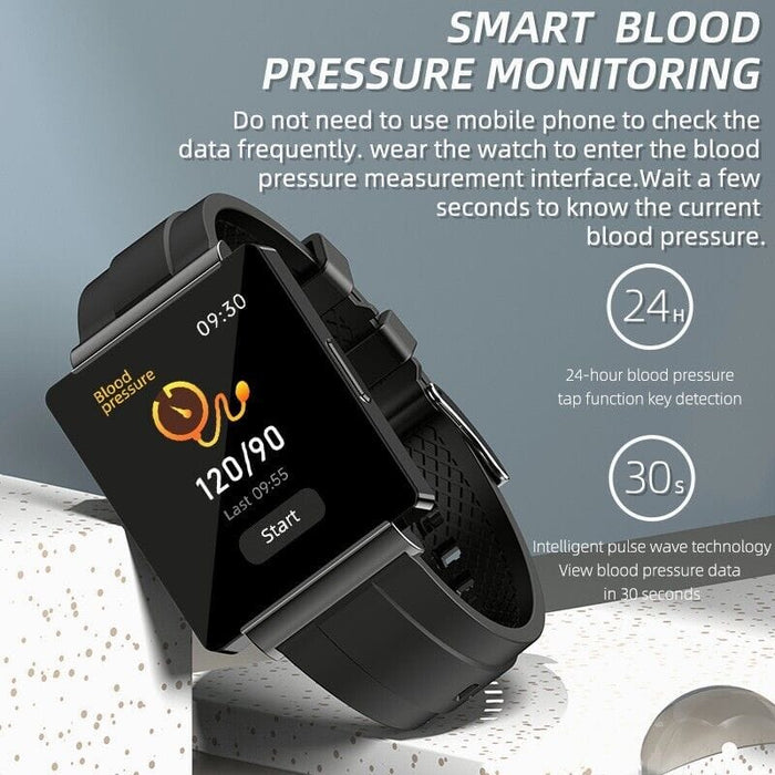 OYG 1.85" HD Screen Smart Watch with Thermometer NFC Spo2 Blood Glucose Monitor