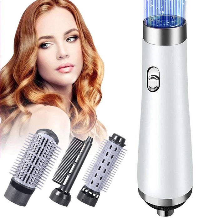 Hair Blow Dryer Volumizer Straightener Curler Comb Hot Air Brush 3 in 1