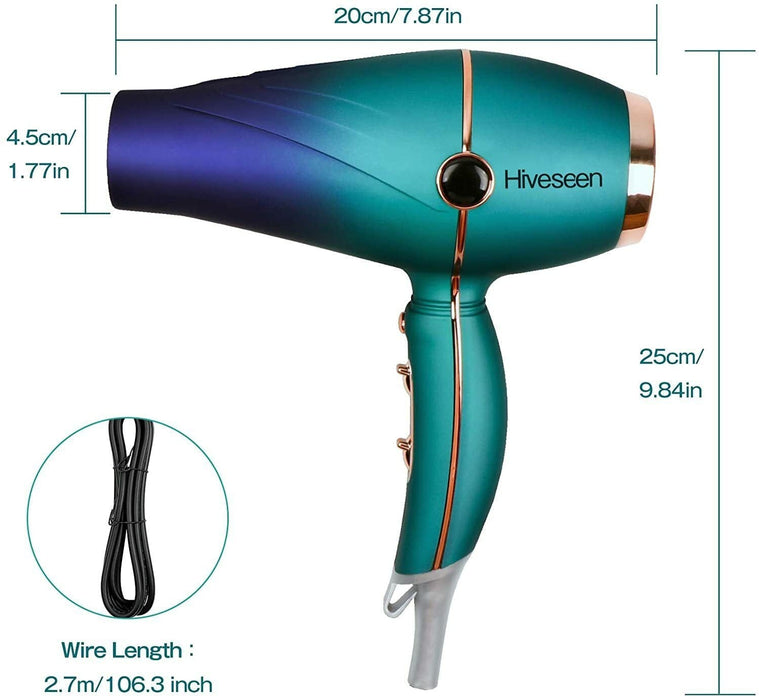 Professional Salon Hair Dryer 2300W, Powerful AC Motor Blow Dryer with Negative