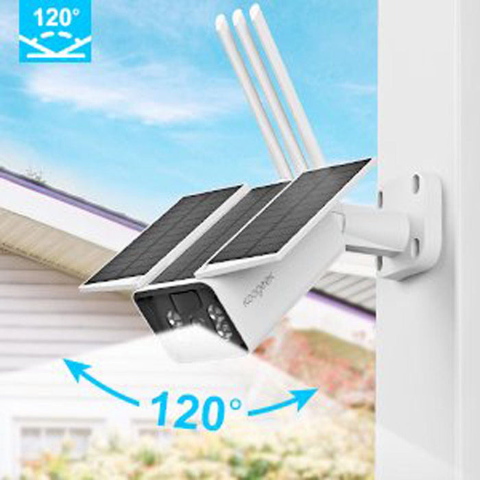 Home Security Camera Outdoor Solar Battery Powered Wireless WIFI Pan Tilt