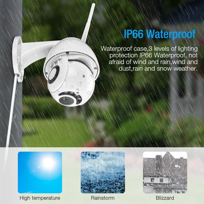 Wireless Security Camera System Outdoor Home 5G WIFI Night Vision Cam 1080P HD