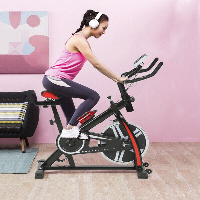 Black Bicycle Cycling Fitness Exercise Stationary Bike Cardio Home Indoor