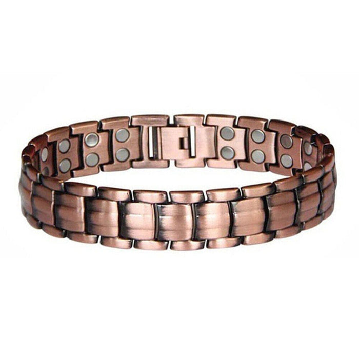 Copper Magnetic Link Bracelet - Antique Copper Arthritis Pain Relieve Bracelet