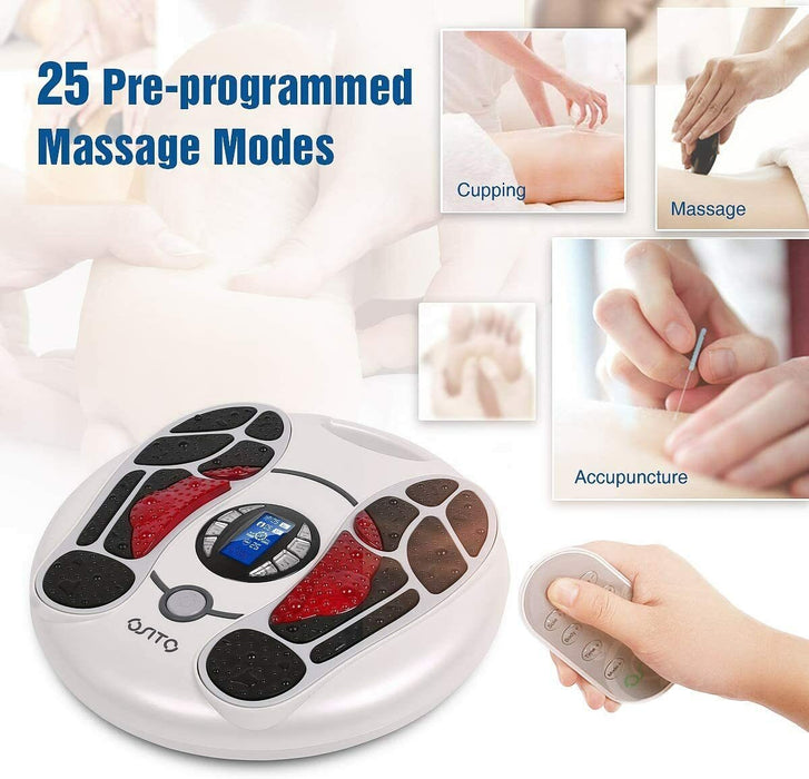 OSITO Foot Massager Legs Blood Circulation Tens EMS Pulse Pain Relief Machine