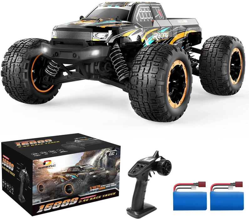 DEERC RC Cars High Speed Remote Control Car 1:16 Scale 4WD 36+KM/H Fast Trucks