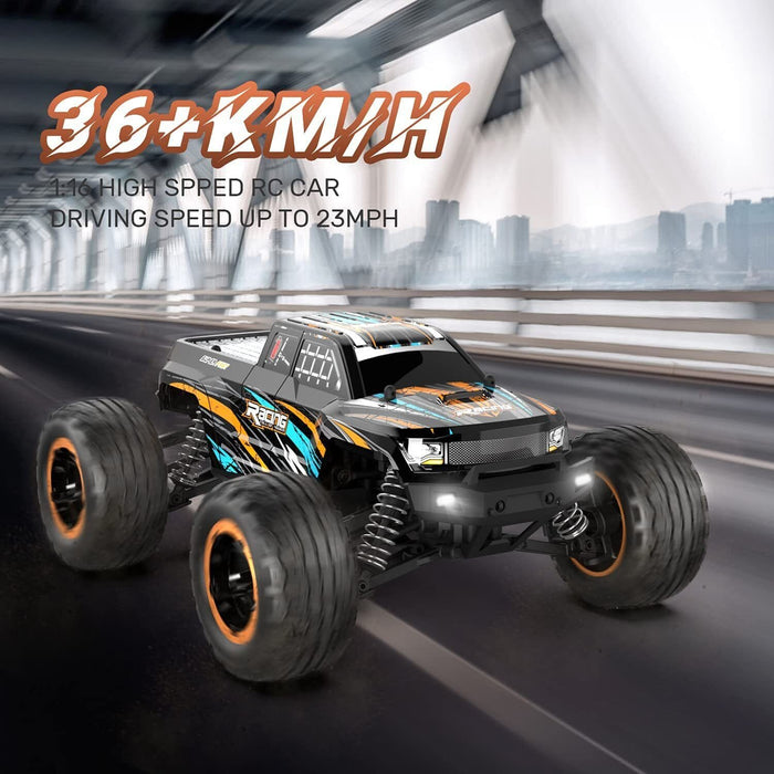 DEERC RC Cars High Speed Remote Control Car 1:16 Scale 4WD 36+KM/H Fast Trucks