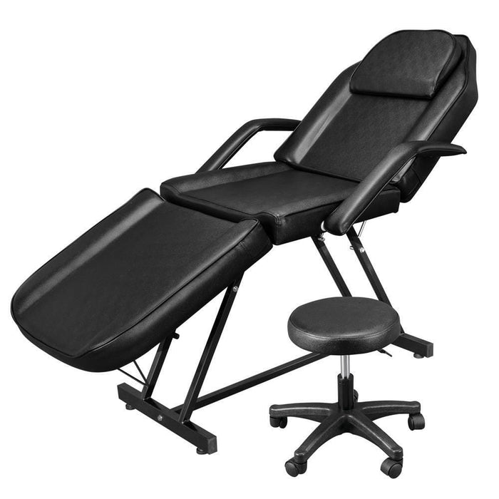 73" Adjustable Massage Table Bed Chair w/Stool Beauty Spa Tattoo Salon Equipment