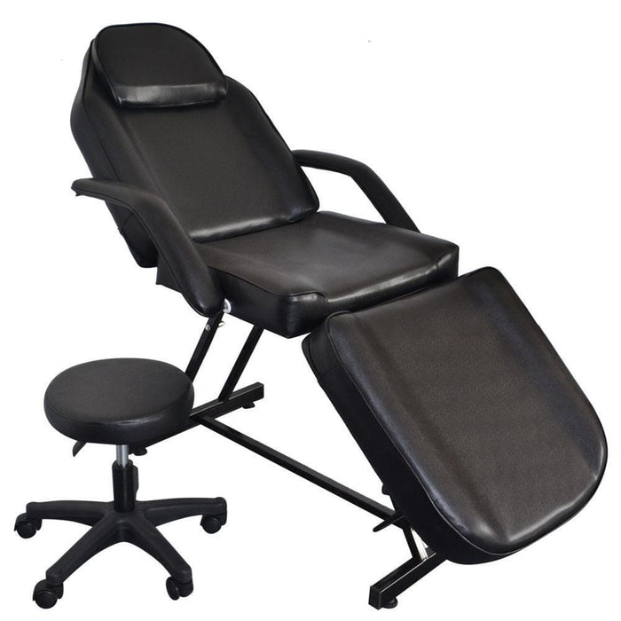 73" Adjustable Massage Table Bed Chair w/Stool Beauty Spa Tattoo Salon Equipment