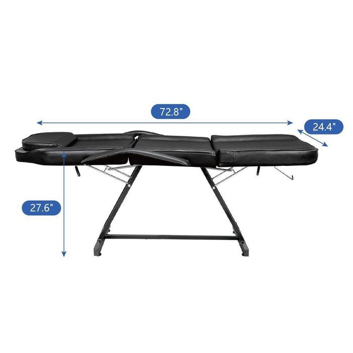 73" Adjustable Massage Table Bed Chair w/Stool Beauty Spa Tattoo Salon Equipment