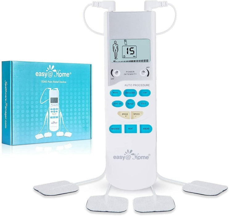 Easy@Home TENS Unit Muscle Stimulator, Electronic Pulse Massage