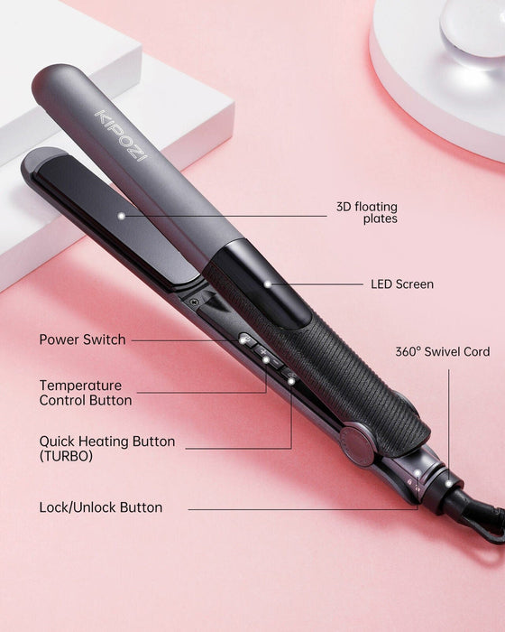 Hair Dryer & Hair Straightener Flat Iron Set Negative Ion Hair Iron Hair Blower