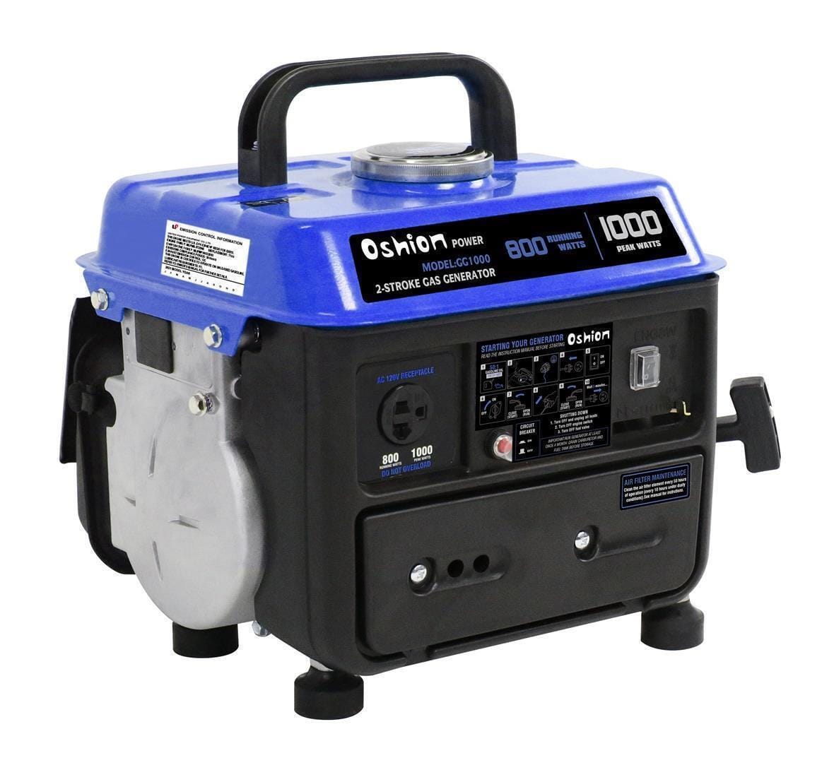 Portable Emergency Gasoline Powered Generator Brushless Capacitor Exci ...