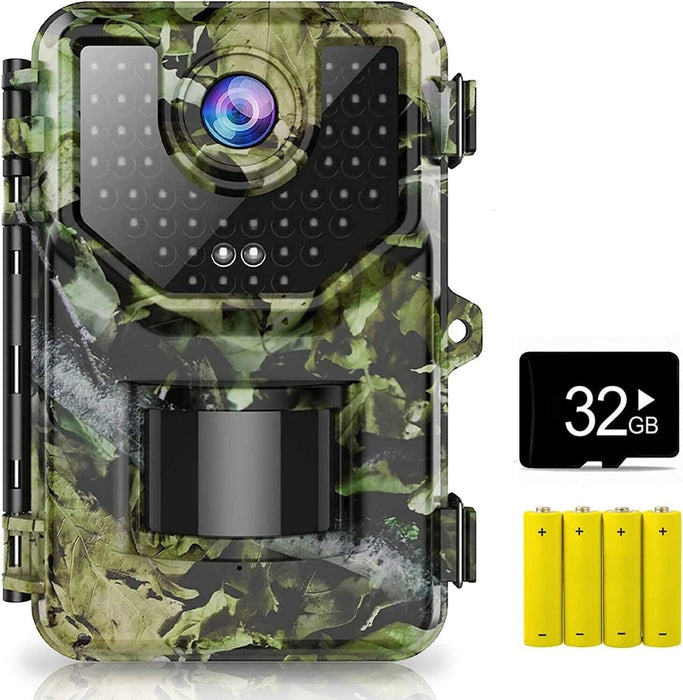 Hunting Game Trail Camera 16MP Cam IP66 With 32 GB SD Card Night Vision Deer