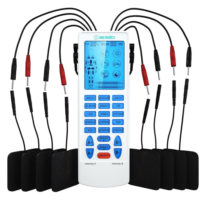 Tens Unit Muscle Stimulator 4 Channel Pulse Massager Back Pain Relief Device