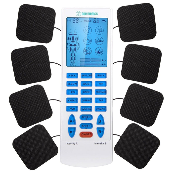Tens Unit Muscle Stimulator 4 Channel Pulse Massager Back Pain Relief Device