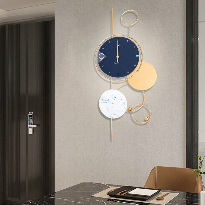 Wall-mounted Big Clock High-quality Movement Smooth Surface 3D Decoration
