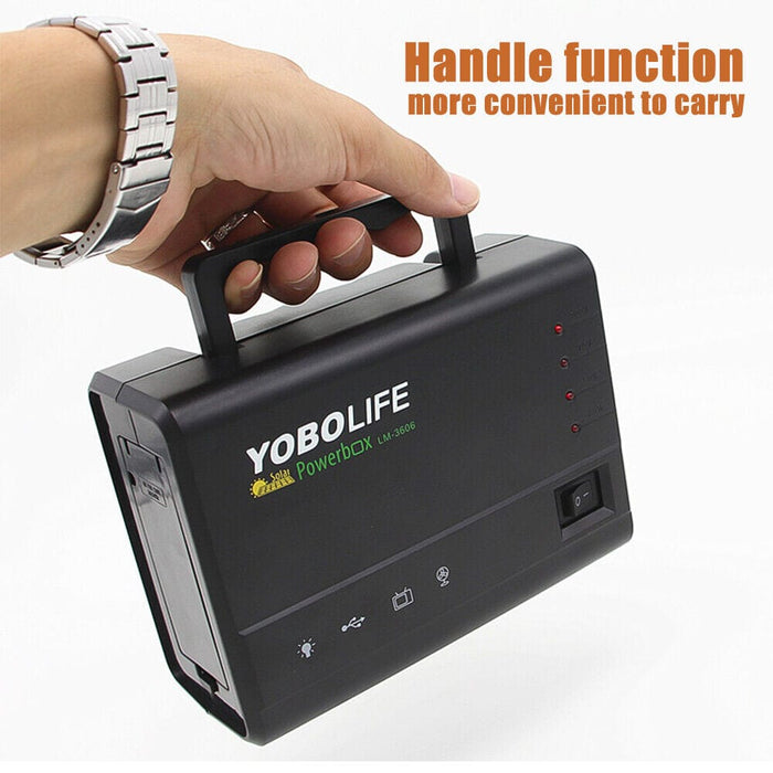 Portable Power Station Solar Generator Panel Power Bank Outlet Camping Emergency