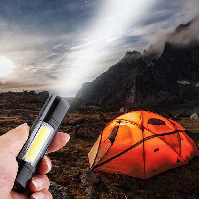 900000LM LED Flashlight Tactical Light Super Bright Torch USB Rechargeable COB