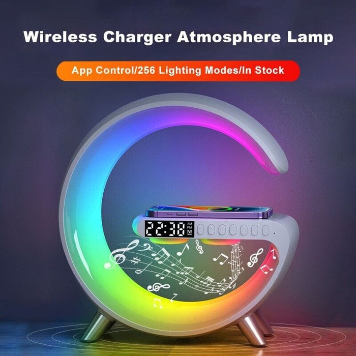 Intelligent Atmosphere Lamp Bluetooth Speaker Wireless Charger Bedside Led Light
