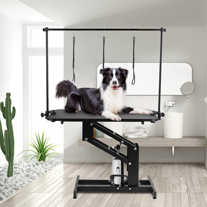 43" Hydraulic Pet Dog Grooming Table Adjustable Pet Trimming