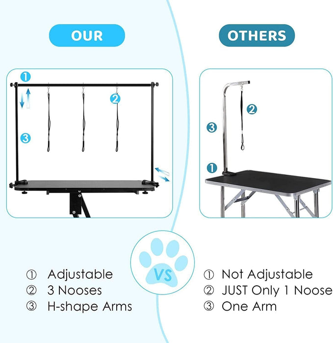 43" Hydraulic Pet Dog Grooming Table Adjustable Pet Trimming