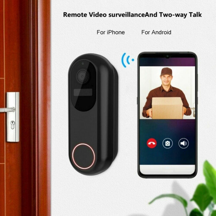 5G WiFi Wireless Video Doorbell HD 1080P Smart Door Bell Ring
