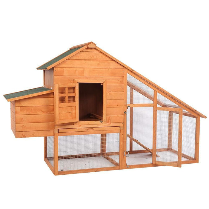 75" Chicken Coop Hen House Poultry Hutch Pet Cage