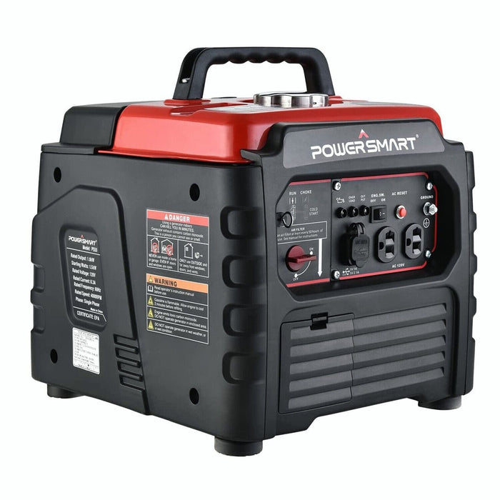 PowerSmart 1500W Gas Portable Inverter Generator Quiet RV Home Camping 4-Stroke