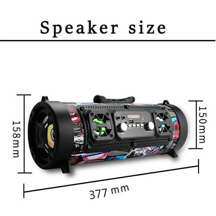 Portable Wireless Bluetooth Speaker Stereo Bass With FM Radio