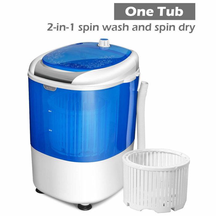 Costway 5.5lbs Portable Mini Counter Top Washing Machine Basket Laundry Washer