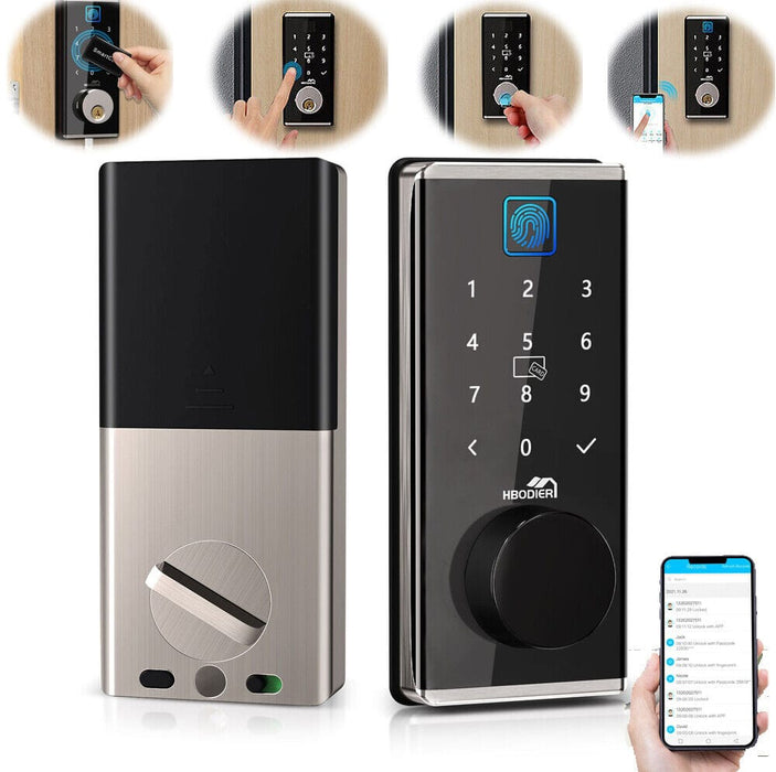 Electronic Digital Smart Door Lock WiFi APP Fingerprint Card Password Key