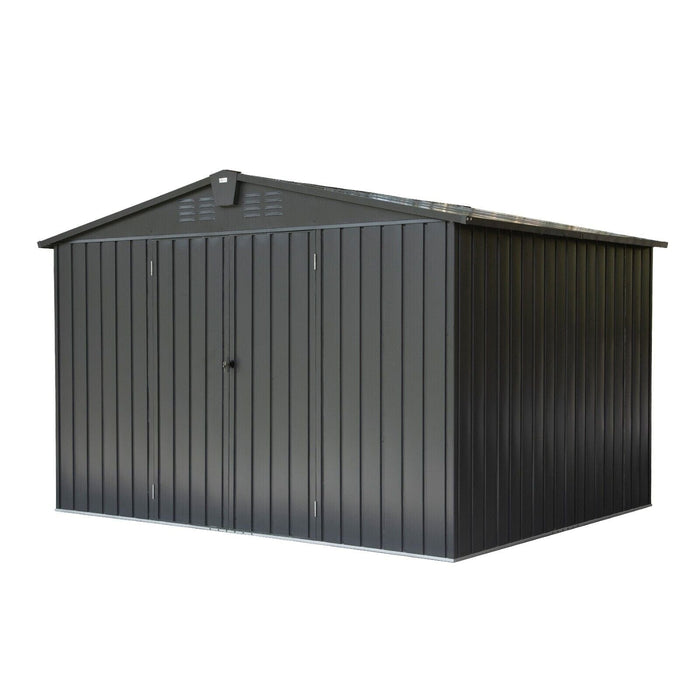 Domi Storage Shed 10'x 8' Metal Shed for Backyard ,Garden, Lawn, with Lockable Door