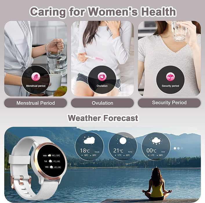 Waterproof Smart Watch Men Women Heart Rate Step Fitness Tracker for iOS Android
