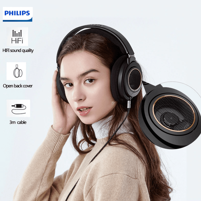 Philips Wired Over Ear Studio Headphones Comfort Fit SHP9600 50 mm Driver
